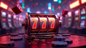 The Great Icescape game interface with bet selector and spin button